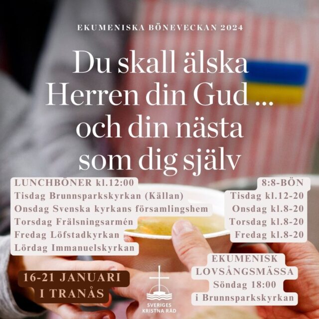 Program för ekumeniska böneveckan i Tranås 2024