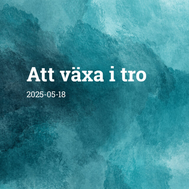 Att växa i tro