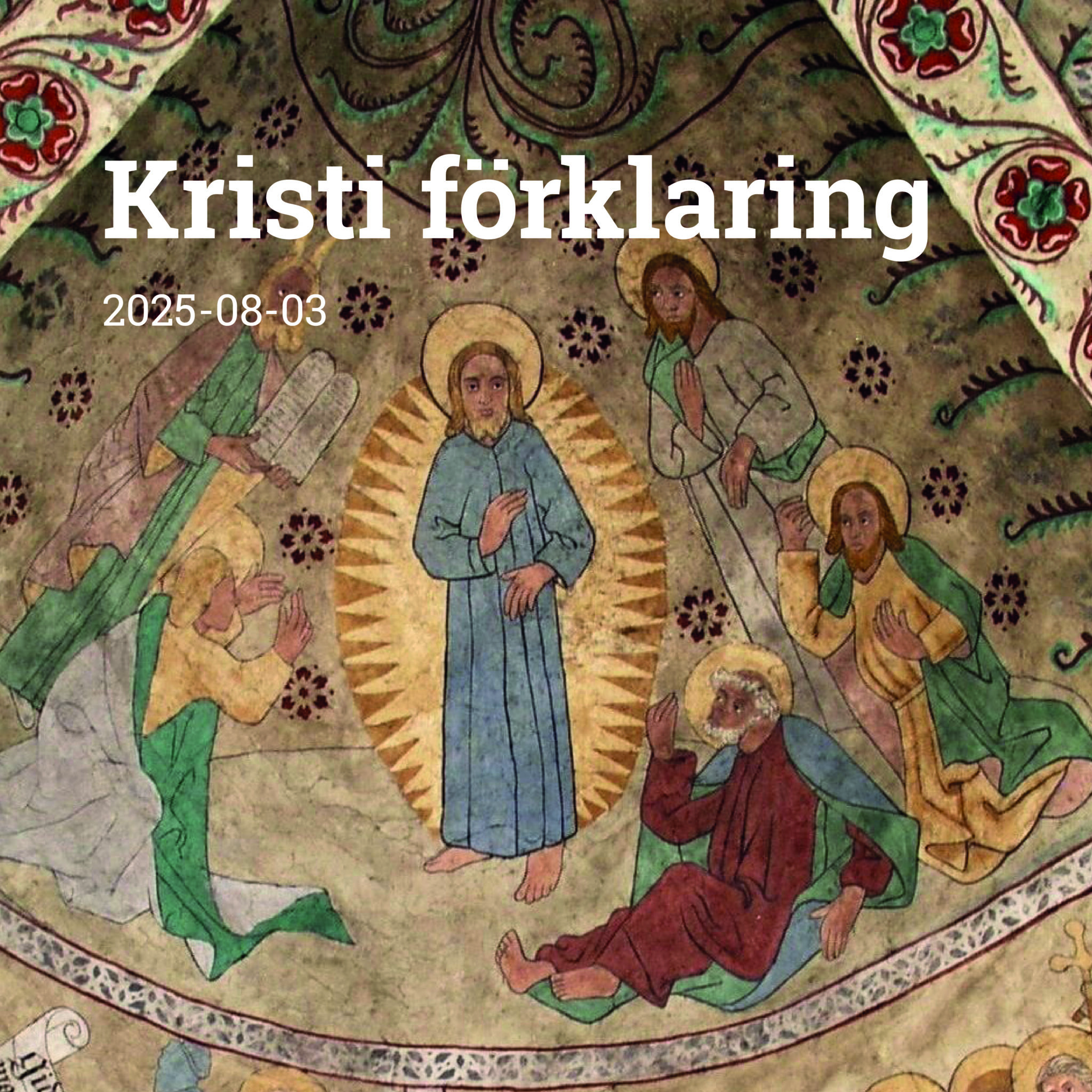Kalkmålning i Danmarks kyrka, Uppland. Målad av Albertus Pictor, 1400-talets slut.