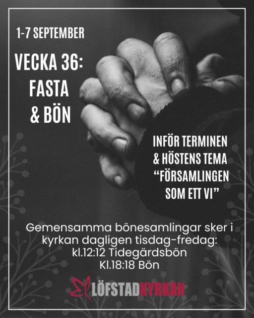 Händer som är knäppta i bön