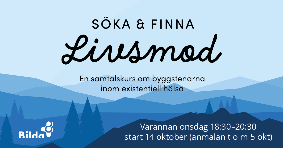 Inbjudan till kursen Söka & finna livsmod i Löfstadkyrkan höstterminen 2026